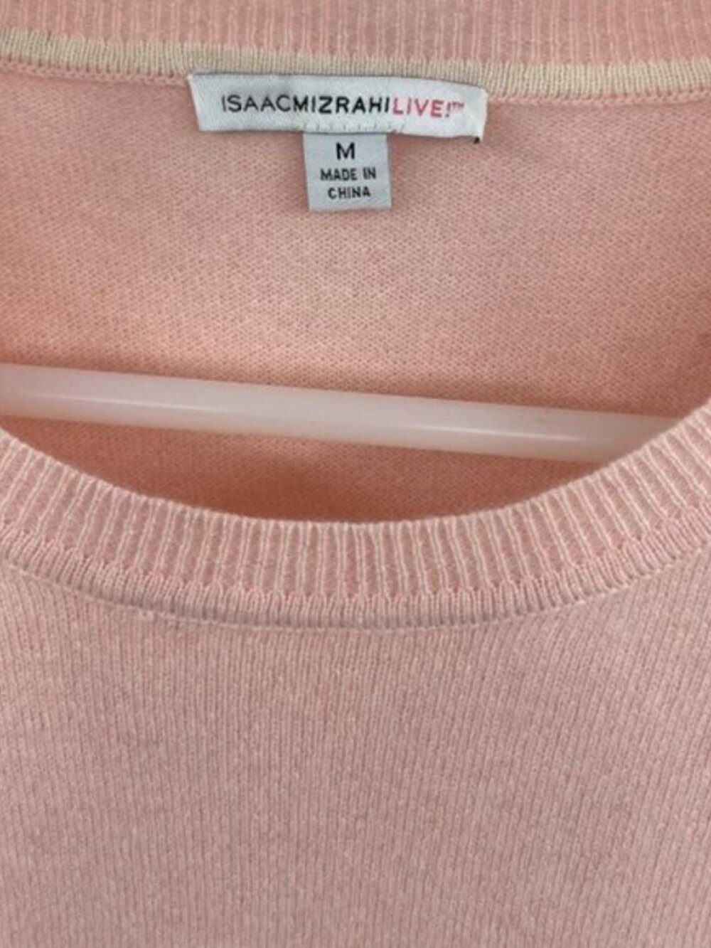 Isaac Mizrahi Live Cashmere Sweater Dress Pink Long Sleeve Women's M - Picture 4 of 7